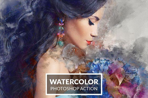 professional watercolor photoshop action professional watercolor photoshop action