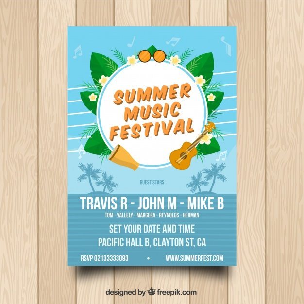 Summer Music Poster Template Summer Music Poster Template
