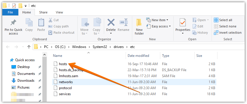 hosts file hosts file