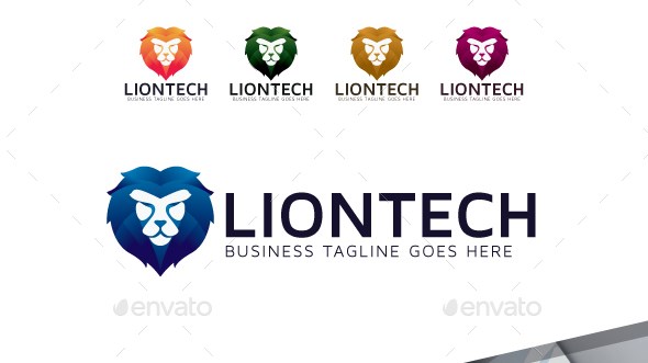 lion technology logo lion technology logo