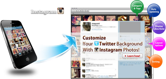 InstaBG: Have A Twitter Background With InstaBG