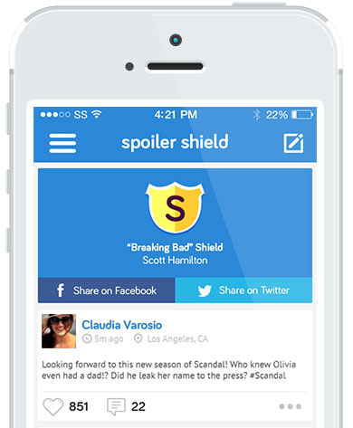 Spoiler Shield Blocks Spoilers From Your Friends While Using Twitter And Facebook