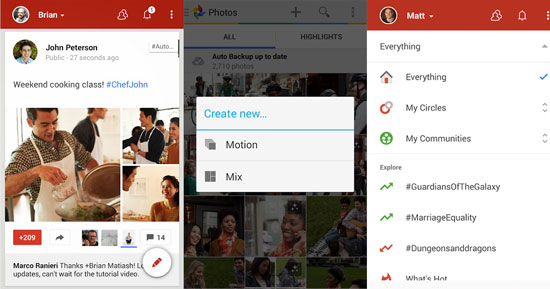 Google+ for Android revamped and gets a facelift