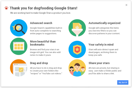 Google Stars: A Broader Bookmarking Service [Video And Screenshots]