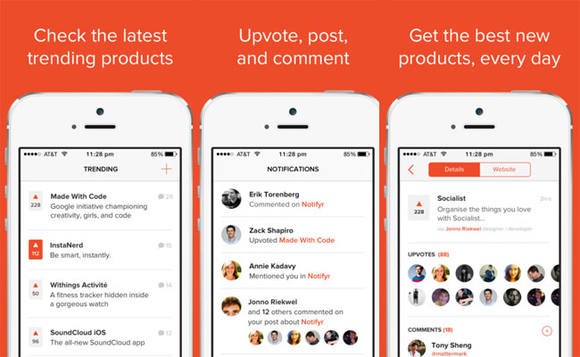 Product Hunt now has its own iOS app