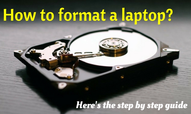 How to format a Laptop hard drive