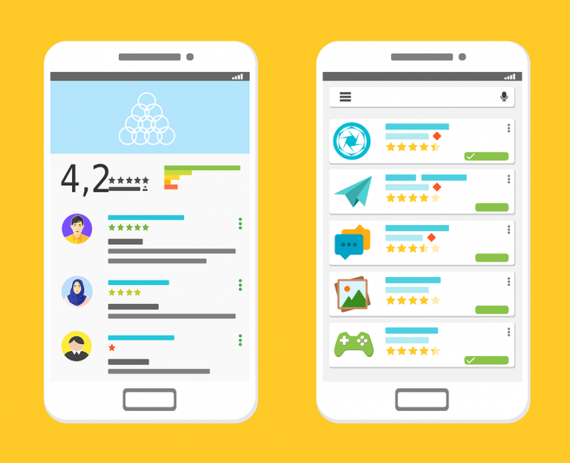 android app templates mockup
