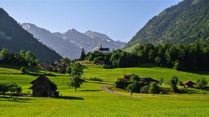Switzerland Mounatin Landscape Wallpaper