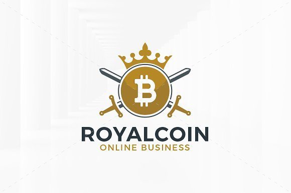 18 royal bitcoin logo template