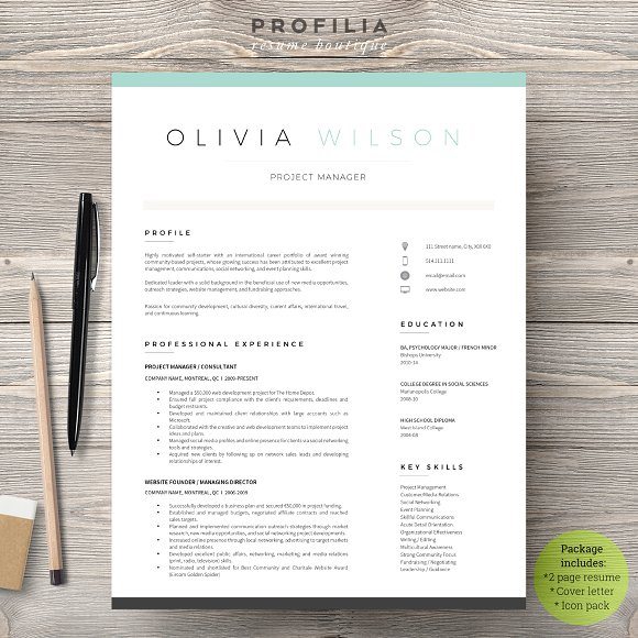 21 modern and eyecatching template