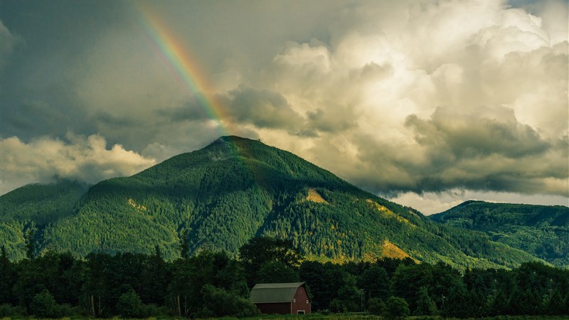 Rainbow Mountain Nature Wallpaper