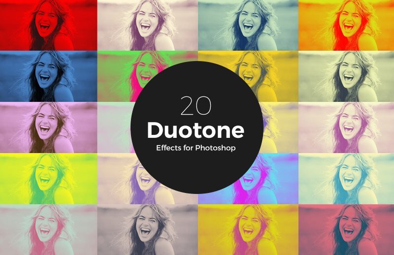 5 duotone photoshop action
