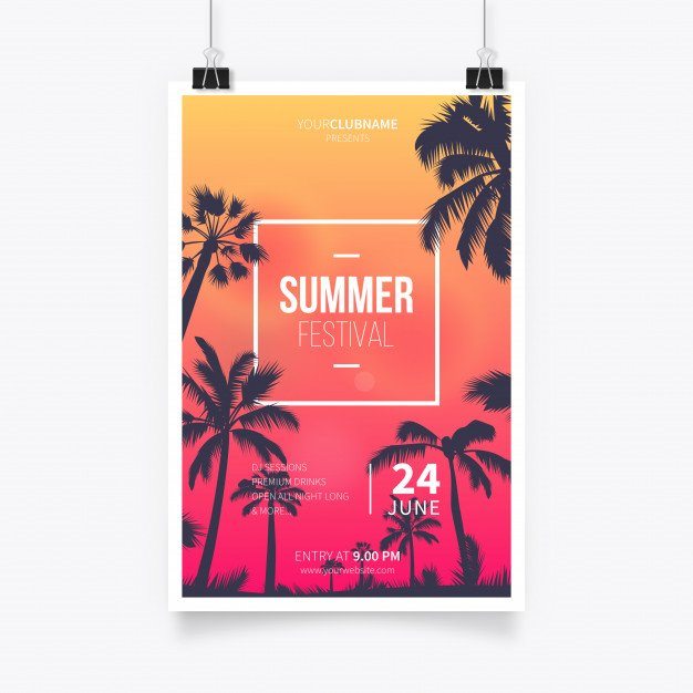 Tropical Summer Fest Poster