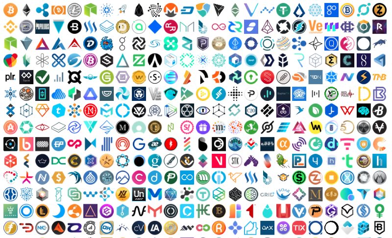 cryptocurrency logos