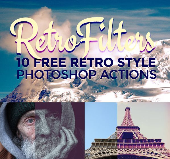 Free Retro Style Photo Effect Photoshop Actions