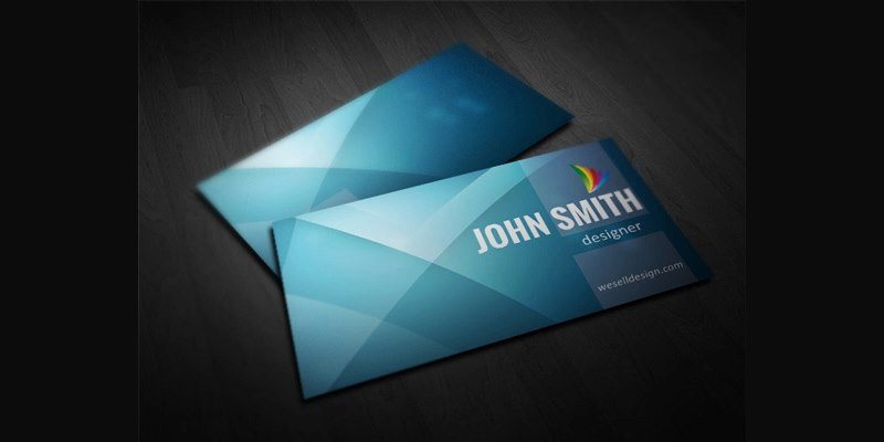 5 Colors Minimal Business Card Template