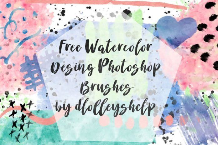 Free Watercolor Design Photoshop Brushes