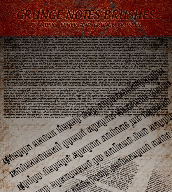 Grunge Notes Brushes