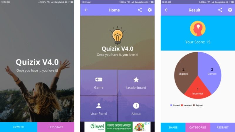 Quizix Android Quiz App