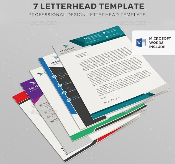 Professional Design Letterhead Template