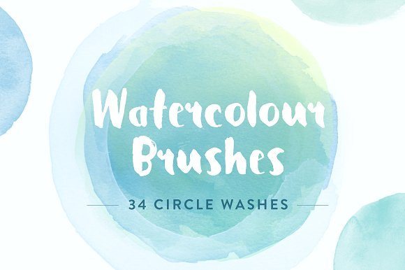 watercolor circle brushes