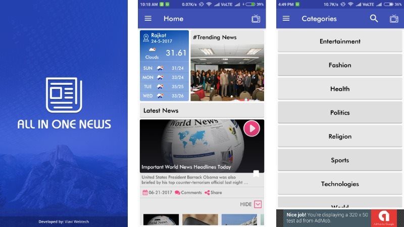 All in One News App