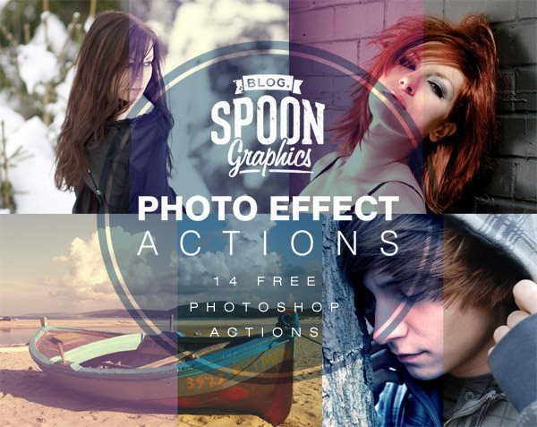 Free Pack of 14 Quality Photo Effect Photoshop Actions
