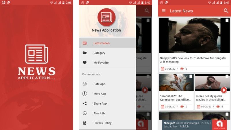 News Application with Material Design