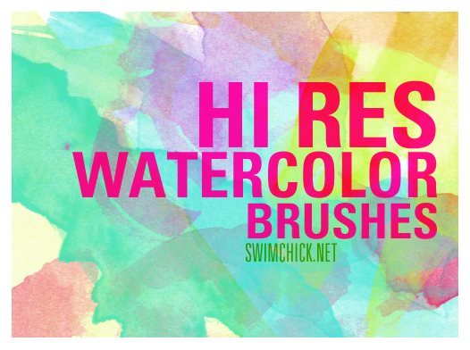 high resolution ps watercolor brushes