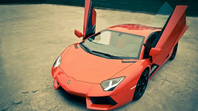 Lamborghini Red Car HD Wallpaper