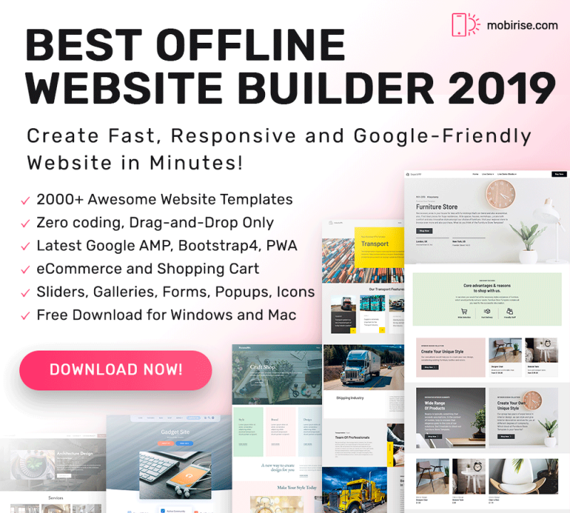 9 Mobirise Website Builder