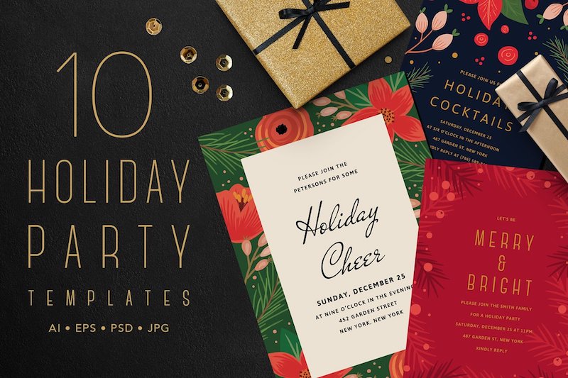 10 holiday party templates