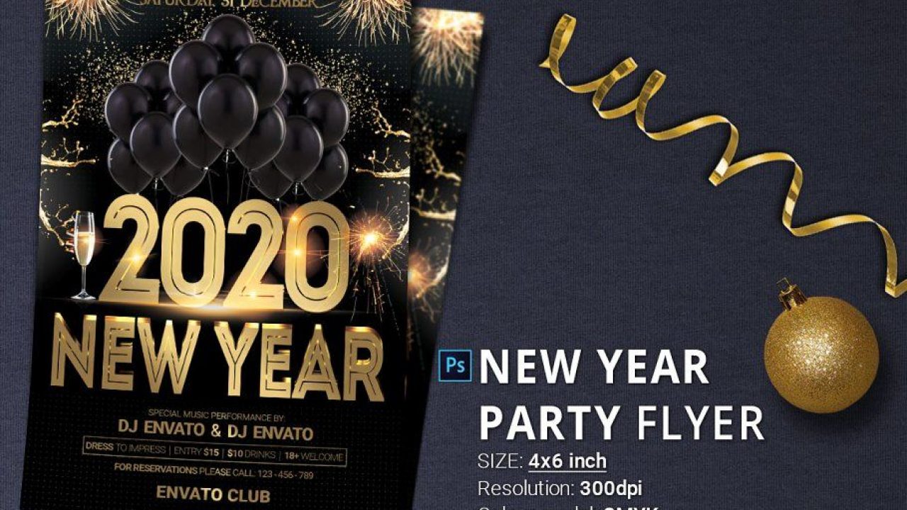 23 New Year Party Flyer Templates for Free Download (and Premium Inside New Years Eve Flyer Template