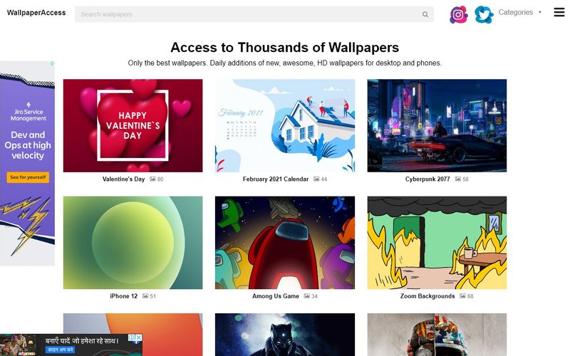Top 25 site-uri pentru Wallpapere Wallpape-access