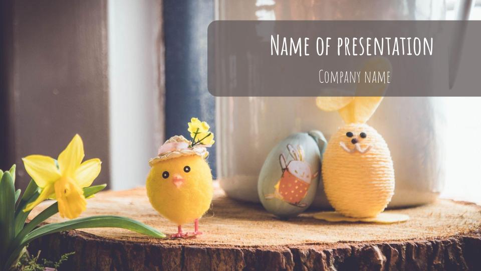 free easter powerpoint template 1